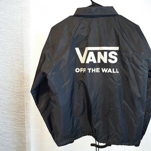 Vans Black Windbreaker with Logo